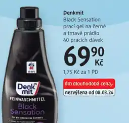 dm drogerie Denkmit Black Sensation prací gel na černé a tmavé prádlo nabídka