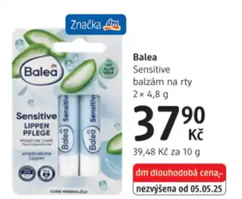 dm drogerie Balea Sensitive balzám na rty nabídka