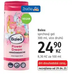 dm drogerie Balea sprchový gel nabídka