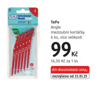 dm drogerie TePe Angle mezizubní kartáčky nabídka
