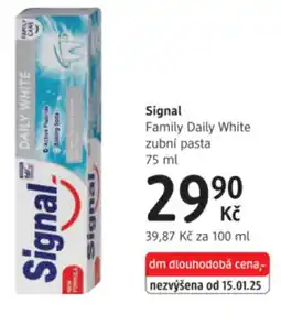 dm drogerie Signal Family Daily White zubní pasta nabídka