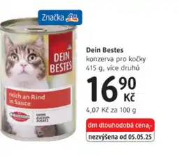 dm drogerie Dein Bestes konzerva pro kočky nabídka