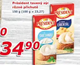 ESO MARKET Président tavený sýr různé příchutě nabídka