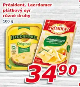 ESO MARKET Président, Leerdamer plátkový sýr různé druhy nabídka