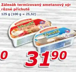 ESO MARKET Zálesák termizovaný smetanový sýr různé příchutě nabídka