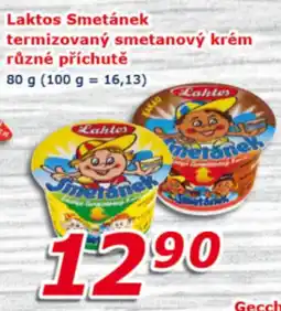ESO MARKET Laktos Smetánek termizovaný smetanový krém různé příchutě nabídka