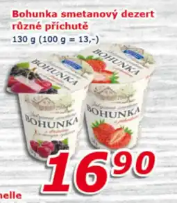 ESO MARKET Bohunka smetanový dezert různé příchutě nabídka