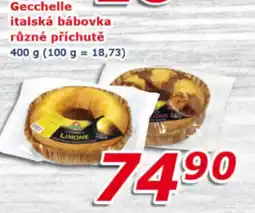 ESO MARKET Gecchelle italská bábovka různé příchutě nabídka