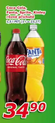 ESO MARKET Coca-Cola, Fanta, Sprite, Kinley nabídka