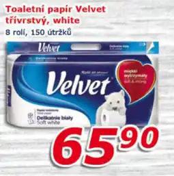 ESO MARKET Toaletní papír Velvet třívrstvý, white nabídka