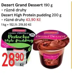 Žabka Dezert Grand Dessert nabídka