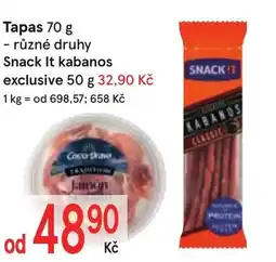 Žabka Tapas nabídka