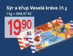 Žabka Sýr a křup Veselá kráva nabídka