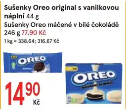 Žabka Sušenky Oreo original s vanilkovou náplní nabídka