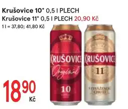 Žabka Krušovice 10° - Krušovice 11° nabídka