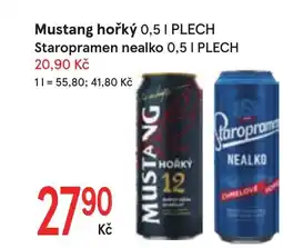Žabka Mustang hořký - Staropramen nealko nabídka