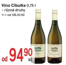 Žabka Víno Cibulka nabídka