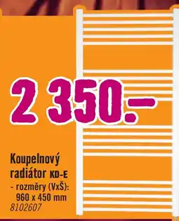 Hornbach Koupelnový radiátor KD-E nabídka