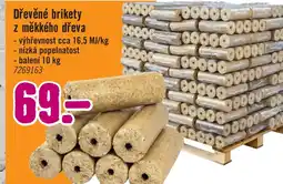 Hornbach Dřevěné brikety z měkkého dřeva nabídka