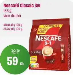 BonVeno Nescafé Classic 3vl 165 g nabídka