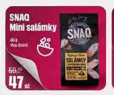BonVeno SNAQ Mini salámky 60g v nabídka