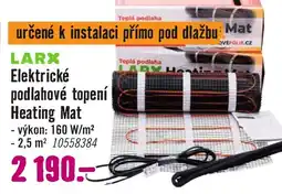 Hornbach LARX Elektrické podlahové topení Heating Mat nabídka