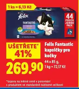 Lidl Felix fantastic kapsičky pro kočky nabídka