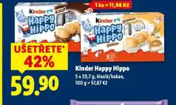 Lidl Kinder happy hippo nabídka