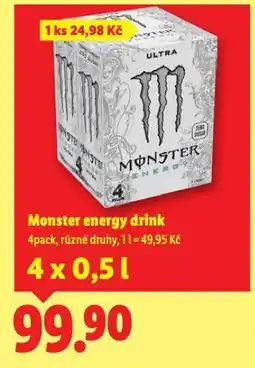Lidl Monster energy drink nabídka