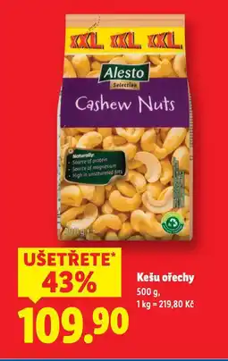 Lidl Kešu ořechy nabídka
