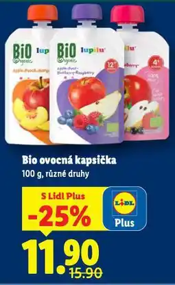 Lidl Bio ovocná kapsička nabídka