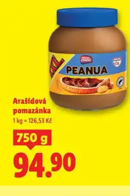 Lidl Arašídová pomazánka nabídka