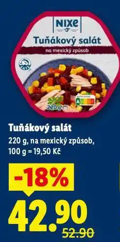 Lidl Tuňákový salát nabídka