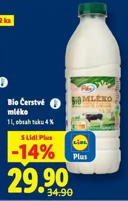 Lidl Bio čerstvé mléko nabídka