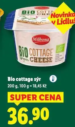 Lidl Bio cottage sýr nabídka