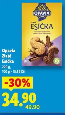 Lidl Opavia zlaté esíčka nabídka
