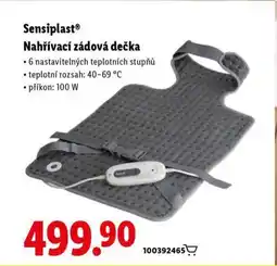 Lidl Sensiplast nahřívací zádová dečka nabídka