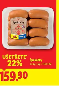 Lidl Špekáčky nabídka