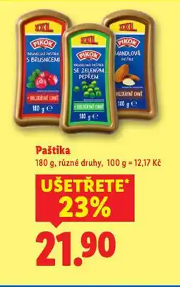 Lidl Paštika nabídka