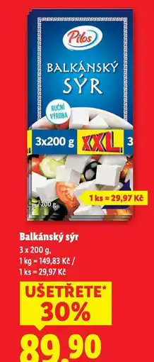 Lidl Balkánský sýr nabídka
