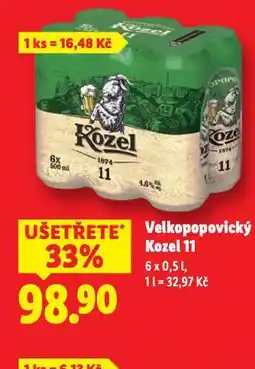 Lidl Velkopopovický kozel 11 nabídka