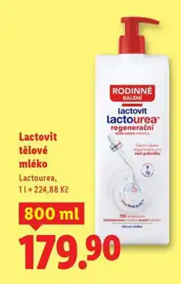 Lidl Lactovit tělové mléko nabídka
