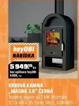 OBI Krbová kamna ,,magna 3.0" černá nabídka