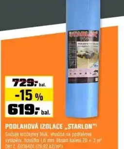 OBI Podlahová izolace „starlon" nabídka