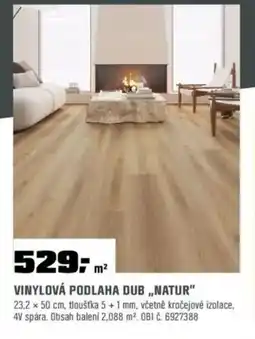 OBI Vinylová podlaha dub „natur” nabídka