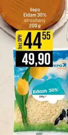 Jip Vepo Eidam 30% strouhaný 200 g nabídka