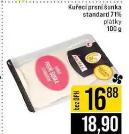 Jip Kuřecí prsní šunka standard 71% 100 g nabídka