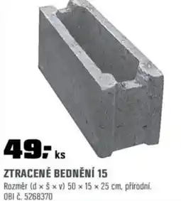 OBI Ztracené bednění 15 nabídka