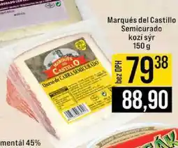 Jip Marqués del Castillo Semicurado kozí sýr 150 g nabídka