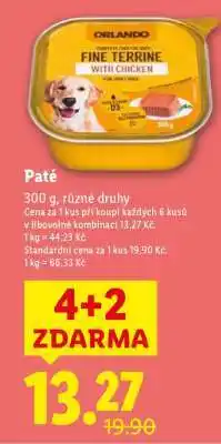 Lidl ORLANDO Paté nabídka